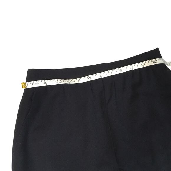 Escada Margaretha Ley Pencil Skirt Straight Pockets Black New Wool Womens Career - Picture 4 of 11